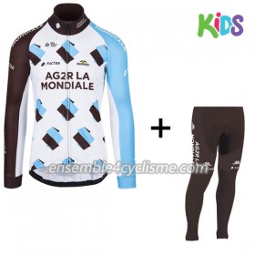 Tenue Maillot M/L + Collant Long 2017 AG2R La Mondiale Enfant N001